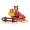 Set de constructie Masha and the Bear - Misha cu snowmobil, 15 piese