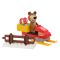 Set de constructie Masha and the Bear - Misha cu snowmobil, 15 piese