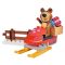 Set de constructie Masha and the Bear - Misha cu snowmobil, 15 piese