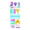 Set de creat pixuri, Clementoni, Magical Mermaids, 3 buc
