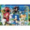 Puzzle Clementoni, Sonic the Hedgehog si Knuckles cu sticker inclus, 180 piese