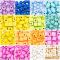 Kit creativ mega DIY, Coliere si bratari cu margele din lemn, Nice, 600 piese +