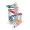 Set Stem de constructie cu traseu pentru bile, Fat Brain Toys, Trestle Tracks Builder, 73 de piese