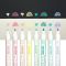 Carioci cu vopsea, Ooly, Vivid Pop, 8 culori, pastel