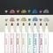 Carioci cu vopsea, Ooly, Vivid Pop, 8 culori, metalic