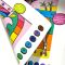 Set creativ de pictura pe numere cu markere, Ooly, Colortopia, Taramul unicornilor, 6 culori duble