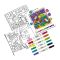 Set creativ de pictura pe numere cu markere, Ooly, Colortopia, Taramul unicornilor, 6 culori duble