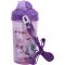 Sticla din plastic cu pai, Disney Frozen, 465 ml
