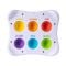 Jucarie senzoriala educativa cu bule din silicon, Fat Brain Toys, Dimpl Duo