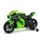 Motocicleta electrica, Injusa, cu roti ajutatoare, 12V, Kawasaki Ninja ZX-R10, Verde
