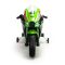 Motocicleta electrica, Injusa, cu roti ajutatoare, 12V, Kawasaki Ninja ZX-R10, Verde