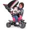 Tricicleta evolutiva, Injusa, Body Pink, cu maner parental, include rucsac