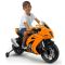 Motocicleta electrica de curse, Injusa, KTM, 12V, cu roti ajutatoare
