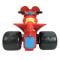 Tricicleta electrica, Injusa, Disney Mickey Mouse, 6V, cu pedala de acceleratie, Rosu
