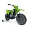 Motocicleta electrica, tip cross, Injusa, cu roti ajutatoare, 12V, Kawasaki KX85, Verde