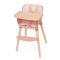 Set 2 in 1 pentru papusi, tarc de joaca si scaun de masa, DeCuevas, lemn si textil, Tulipe, Roz