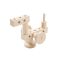 Set Gama Construct Mini, Walachia, Pentru construit masini, animale si alte modele, 44 piese din lemn