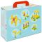 Set Gama Construct Mini, Walachia, Pentru construit masini, animale si alte modele, 44 piese din lemn