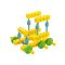 Set Gama Construct Mini, Walachia, Pentru construit masini, animale si alte modele, 44 piese din lemn