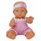 Papusa bebelus Ada, Dollzn More, cu pijama roz, 23 cm