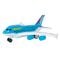 Avion de pasageri cu telecomanda, Suncon, Albastru, 23 cm
