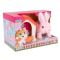 Jucarie de plus interactiva, Puffy Friends, Iepuras cu casuta, Roz