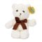 Ursulet de plus cu funda, Puffy Friends, Alb, 20 cm