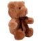 Ursulet de plus cu funda, Puffy Friends, Maro, 20 cm