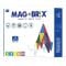 Set magnetic Magbrix, Jolijou, 12 piese triunghi isoscel
