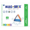 Set magnetic Magbrix, Magblox, 6 piese patrate mari