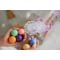Set magnetic de constructie, Magblox, Circuit cu bile pastel, Magbrix Marble Run, 98 piese