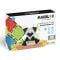 Set de constructie cu piese magnetice, Magblox, Monocrom, 92 piese