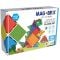 Set magnetic de constructie, Magblox, Magbrix, 66 piese translucide
