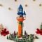 Set magnetic de constructie, Magblox, Magbrix, 66 piese translucide