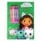 Gabbys Dollhouse, Coloram cu Gabby, Carte de colorat cu 4 creioane cerate