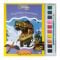 National Geographic Kids, Sa pictam dinozaurii, Carte de colorat cu pensula si acuarele