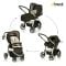 Carucior 2 in 1 Hauck Lacrosse Shop'n Drive, Stone