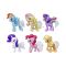 Set figurine cu coama curcubeu My Little Pony