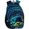 Ghiozdan cu 3 compartimente, Coolpack, Jerry, Game Over, Albastru
