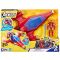 Figurina cu avion de lupta, Avengers, Iron Man, Repulsor Blast Battle Jet, 10 cm, F9329