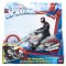 Figurina Spiderman Marvel - Kid Arachnid cu motocicleta Web Chopper