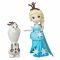 Figurine Disney Frozen Micul Regat - Elsa si Olaf, 7.5 cm