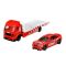 Transportator cu masinuta Hot Wheels, BMW M3 E46, Aero Lift, GRK57