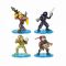 Set 4 figurine articulate Fortnite, Raptor, Rust Lord, Rex, Raven, W1