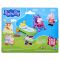 Set de joaca cu 2 figurine si accesorii, Peppa Pig si Evie, Park Fun, G0528