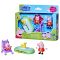 Set de joaca cu 2 figurine si accesorii, Peppa Pig si Evie, Park Fun, G0528