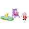 Set de joaca cu 2 figurine si accesorii, Peppa Pig si Evie, Park Fun, G0528