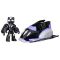 Set figurina cu vehicul, Marvel, Iron Man And His Awesome Friends, Black Panther Plane, G1774