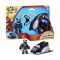 Set figurina cu vehicul, Marvel, Iron Man And His Awesome Friends, Black Panther Plane, G1774