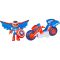 Set figurina cu vehicul, Marvel, Iron Man And His Awesome Friends, Captain America Super Bike, G2691